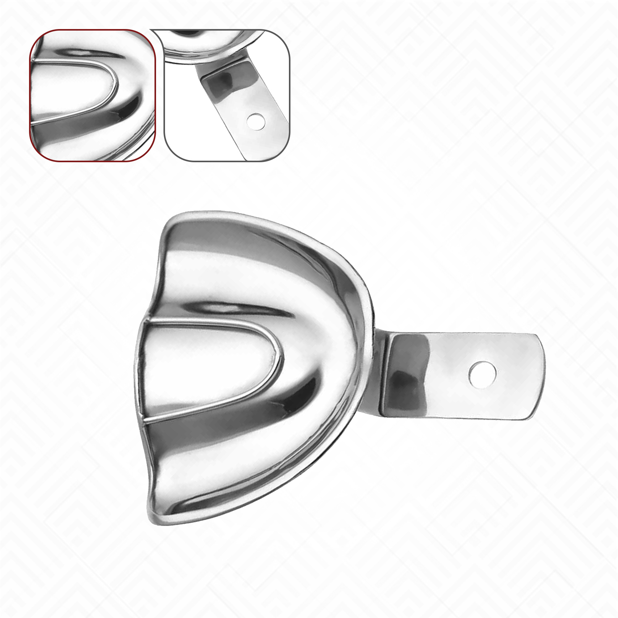 1XL-ソリッド上顎義歯印象トレー | New Med Instruments